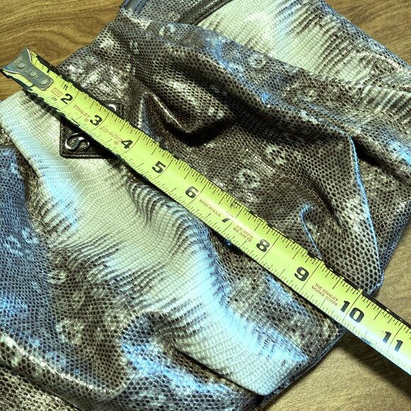 Simply Vera Wang Beige, Brown Snakeskin Shoulder Hobo Bag - Picture 8 of 9